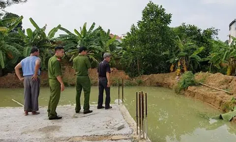 Vĩnh Phúc: Hai cháu bé đuối nước tử vong ở hố nước công trình không rào chắn